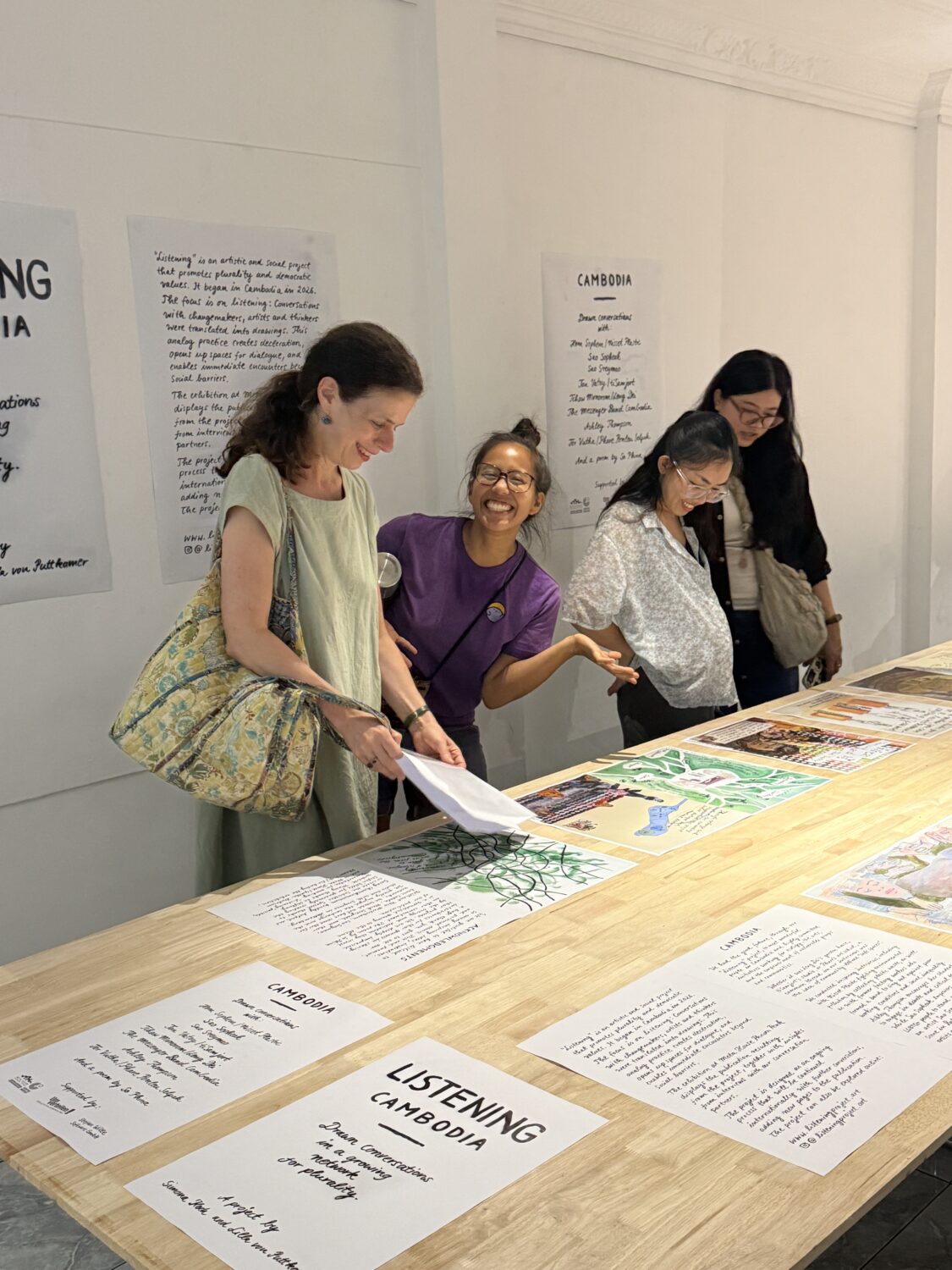 Ausstellung im Metahouse Phnom Penh, Lilla von Puttkamer und Tchaw Monorom