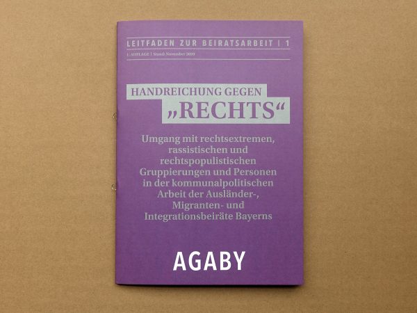 AGABY, Handreichung gegen "Rechts", Cover